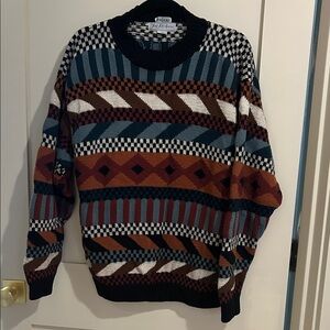Handknit saks sweater